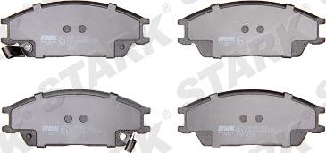 Stark SKBP-0010132 - Тормозные колодки, дисковые, комплект www.autospares.lv