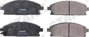 Stark SKBP-0010375 - Тормозные колодки, дисковые, комплект www.autospares.lv