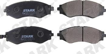 Stark SKBP-0010370 - Тормозные колодки, дисковые, комплект www.autospares.lv