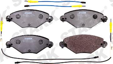 Stark SKBP-0010206 - Тормозные колодки, дисковые, комплект www.autospares.lv