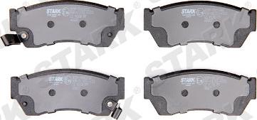 Stark SKBP-0010208 - Тормозные колодки, дисковые, комплект www.autospares.lv