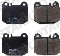 Stark SKBP-0010213 - Тормозные колодки, дисковые, комплект www.autospares.lv