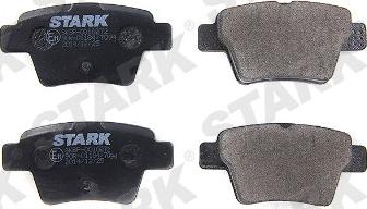 Stark SKBP-0010272 - Тормозные колодки, дисковые, комплект www.autospares.lv