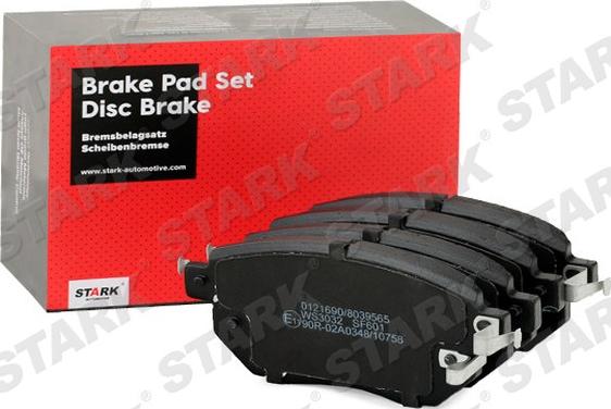 Stark SKBP-0011432 - Brake Pad Set, disc brake www.autospares.lv