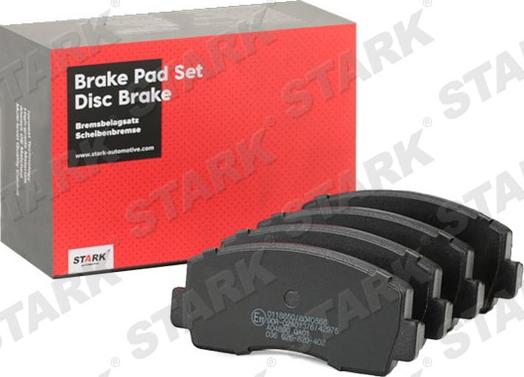 Stark SKBP-0011568 - Тормозные колодки, дисковые, комплект www.autospares.lv