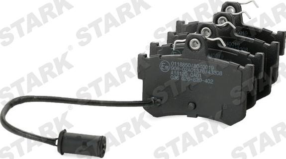 Stark SKBP-0011530 - Bremžu uzliku kompl., Disku bremzes autospares.lv