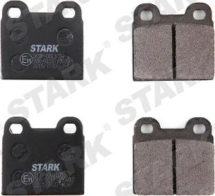 Stark SKBP-0011053 - Тормозные колодки, дисковые, комплект www.autospares.lv