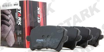 Stark SKBP-0011015 - Тормозные колодки, дисковые, комплект www.autospares.lv