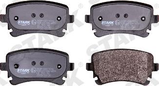 Stark SKBP-0011016 - Brake Pad Set, disc brake www.autospares.lv