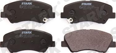 Stark SKBP-0011088 - Тормозные колодки, дисковые, комплект www.autospares.lv