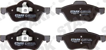 Stark SKBP-0011035 - Тормозные колодки, дисковые, комплект www.autospares.lv