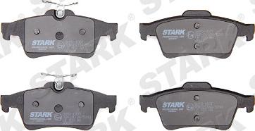 Stark SKFO-1007 - Тормозные колодки, дисковые, комплект www.autospares.lv