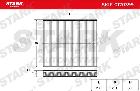 Stark SKIF-0170399 - Filtrs, Salona telpas gaiss autospares.lv