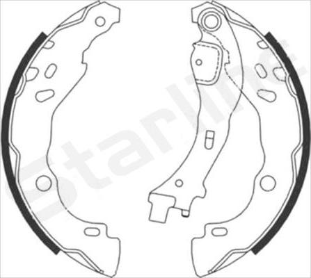 Starline BC 08700 - Brake Shoe Set www.autospares.lv