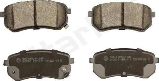 Starline BD S450 - Brake Pad Set, disc brake www.autospares.lv