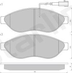 Starline BD S406 - Bremžu uzliku kompl., Disku bremzes autospares.lv