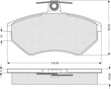 Starline BD S052 - Тормозные колодки, дисковые, комплект www.autospares.lv