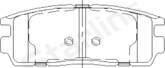 Starline BD S851P - Bremžu uzliku kompl., Disku bremzes autospares.lv