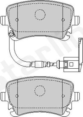 Starline BD S826P - Тормозные колодки, дисковые, комплект www.autospares.lv