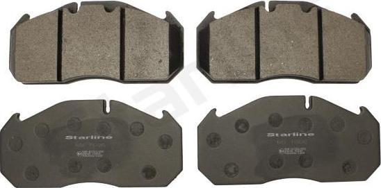 Starline BD T006 - Brake Pad Set, disc brake www.autospares.lv