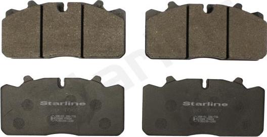 Starline BD T007 - Brake Pad Set, disc brake www.autospares.lv