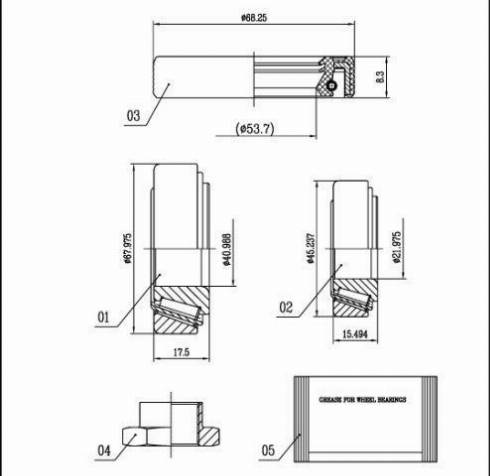 Starline LO 00912 - Riteņa rumbas gultņa komplekts autospares.lv