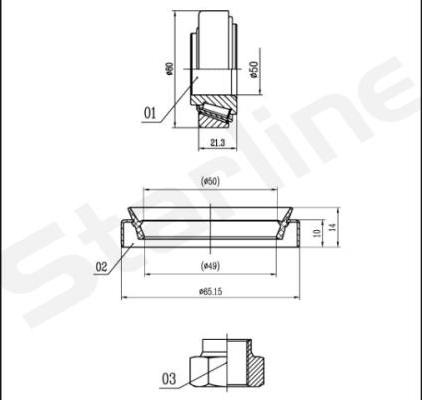 Starline LO 01444 - Riteņa rumbas gultņa komplekts autospares.lv