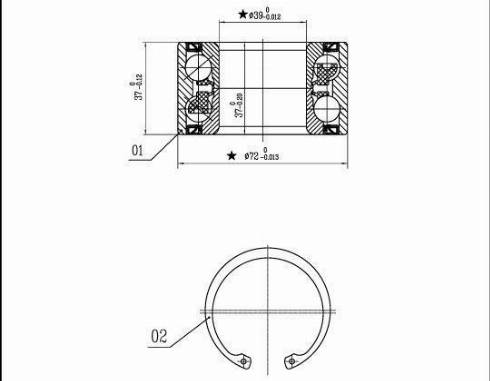 Starline LO 01459 - Riteņa rumbas gultnis autospares.lv