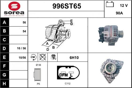 STARTCAR 996ST65 - Генератор www.autospares.lv