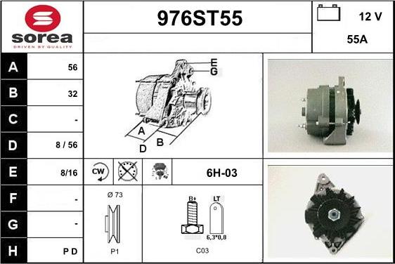 STARTCAR 976ST55 - Ģenerators www.autospares.lv