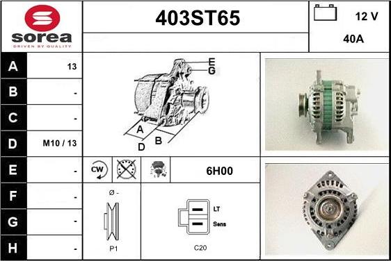 STARTCAR 403ST65 - Ģenerators autospares.lv