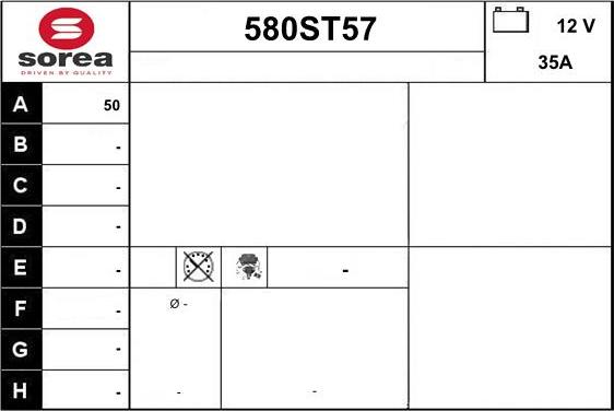 STARTCAR 580ST57 - Alternator www.autospares.lv