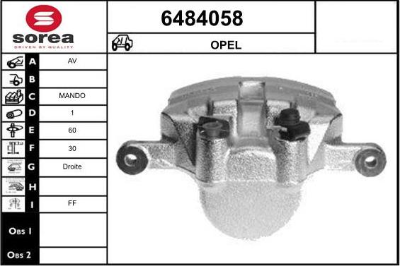 STARTCAR 6484058 - Bremžu suports www.autospares.lv