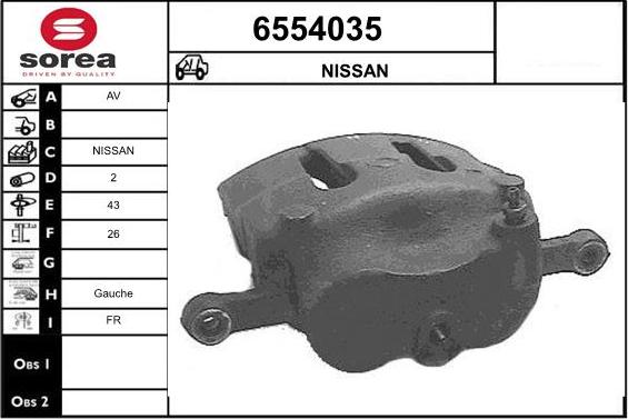 STARTCAR 6554035 - Тормозной суппорт www.autospares.lv