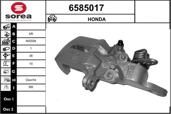 STARTCAR 6585017 - Brake Caliper www.autospares.lv