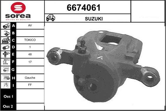 STARTCAR 6674061 - Bremžu suports www.autospares.lv