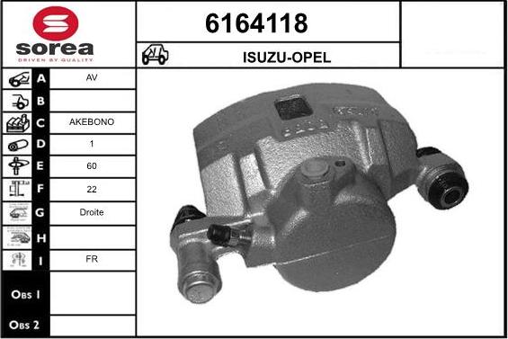 STARTCAR 6164118 - Brake Caliper www.autospares.lv