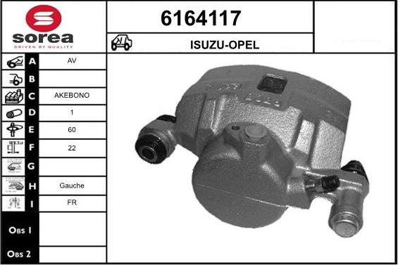 STARTCAR 6164117 - Brake Caliper www.autospares.lv