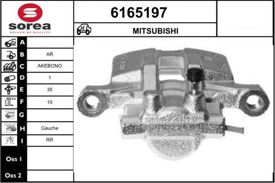 STARTCAR 6165197 - Brake Caliper www.autospares.lv