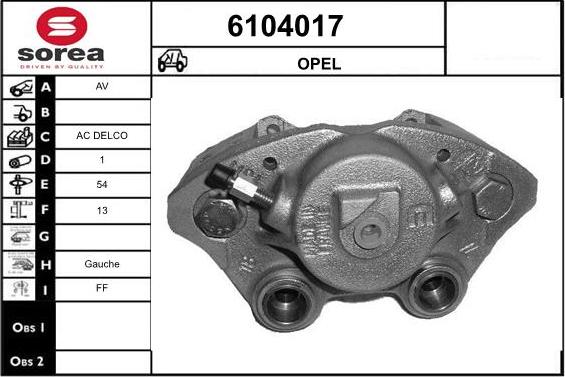 STARTCAR 6104017 - Bremžu suports www.autospares.lv