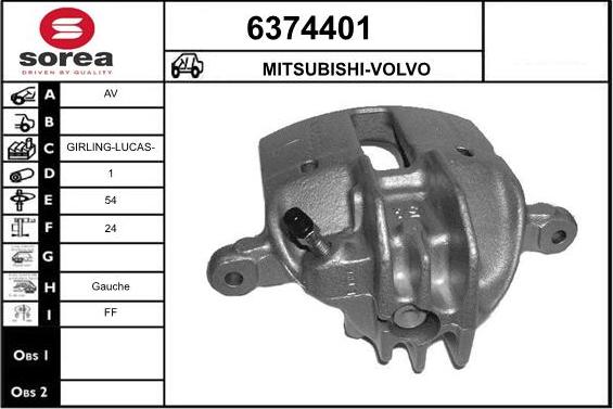 STARTCAR 6374401 - Bremžu suports www.autospares.lv