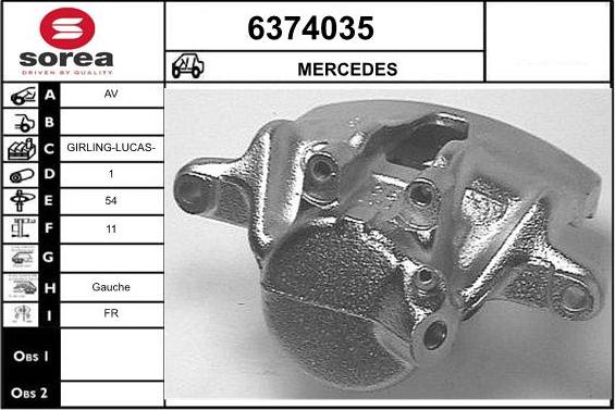 STARTCAR 6374035 - Bremžu suports www.autospares.lv