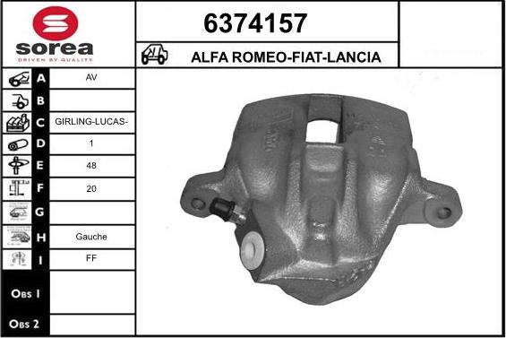 STARTCAR 6374157 - Bremžu suports autospares.lv