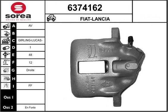 STARTCAR 6374162 - Bremžu suports autospares.lv