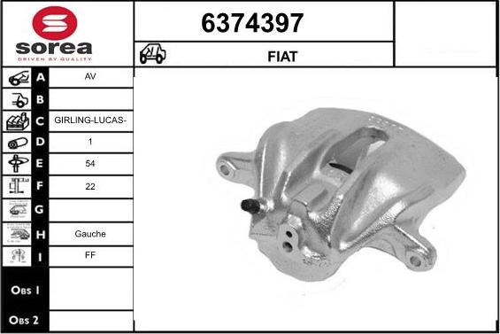 STARTCAR 6374397 - Bremžu suports autospares.lv