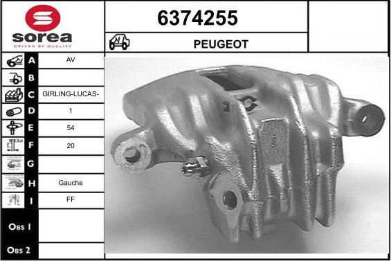 STARTCAR 6374255 - Brake Caliper www.autospares.lv