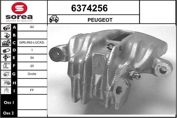 STARTCAR 6374256 - Brake Caliper www.autospares.lv