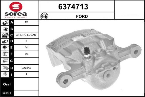 STARTCAR 6374713 - Bremžu suports www.autospares.lv