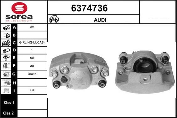 STARTCAR 6374736 - Bremžu suports autospares.lv