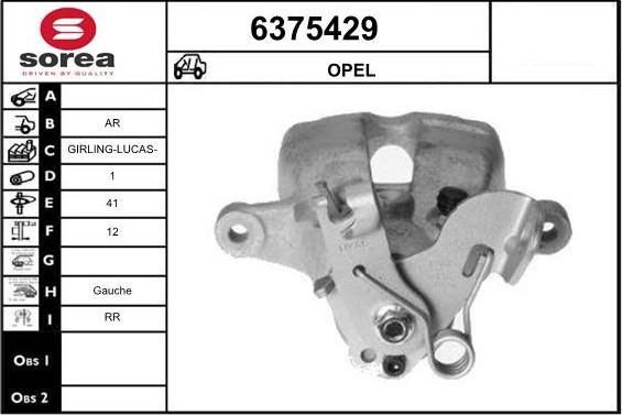 STARTCAR 6375429 - Тормозной суппорт www.autospares.lv